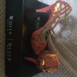 White House/Black Market strappy dress sandals